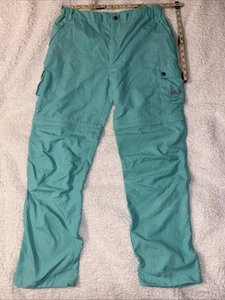 Jack Wolfskin Adult Convertable Outdoor Camping Hiking Pants Shorts Turquoise - Picture 1 of 13