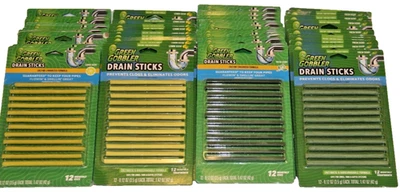 Green Gobbler Bio-Flow Drain Cleaning & Deodorizing Sticks 🍋 or 🌿 1 pack of 12 - Image 1 of 4