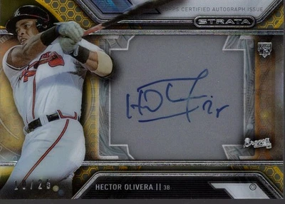 2016 Topps Strata Autographs Gold #SAHOL Hector Olivera Auto /25 - BB - Image 1 of 2