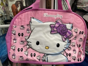 Hello Kitty Print Holdall Bag pink some wear - Picture 1 of 11