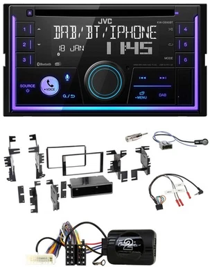 JVC Lenkrad USB 2DIN DAB Bluetooth CD Autoradio für Nissan Tiida Versa C11 08-11 - Bild 1 von 4