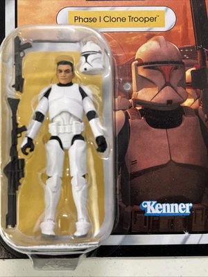 Figura de acción Star Wars FASE 1 CLONE TROOPER colección vintage VC309 - ¡Como nueva! Foto 1 de 4