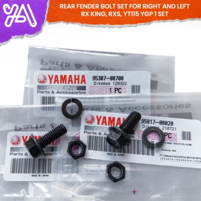 REAR FENDER BOLT SET FOR RIGHT AND LEFT RX KING, RXS, YT115 YGP 1 SET - Image 1 of 3