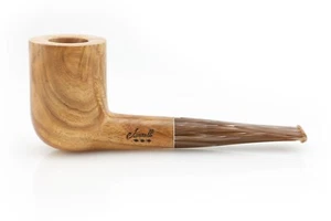 Pfeife AMORELLI 3 Sterne KARUBA Billard glatte Wurzel natur 9mm Handmade Italy - Bild 1 von 5