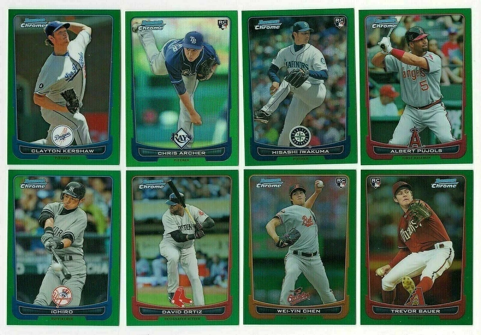 2012 Bowman Chrome GREEN REFRACTOR Parallel Single Card #71-127 Rookie RC Ref - Image 1 of 1