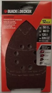 Black & Decker BDAMMMX Mega Mouse Assorted Sandpaper 12-Pack - Picture 1 of 1