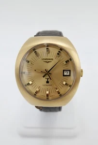 Vintage 1970s LONGINES ULTRONIC 40x43mm Gold Cal. 6312 Men's Watch 6253 8494-1 - Picture 1 of 13