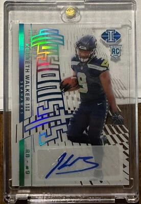 2022 Panini Illusions Illusionists Kenneth Walker III RC  Auto /75  - Image 1 of 2