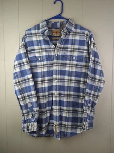 Camisa Larry Mahan Cowboy Collection Para Hombre a Cuadros Azules Mangas Largas Talla M Guc. - Imagen 1 de 7