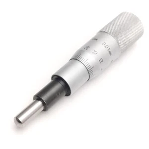 Mitutoyo 150-801 Micrometer Head, Round Contact, 25mm Range, 0.01mm Resolution - Picture 1 of 6