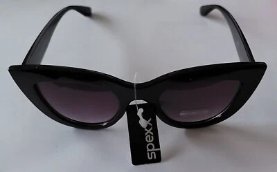 Essential Spexx  Retro 80's Fashion Beach Sunglasses UV400 Gloss Black  - Image 1 of 3
