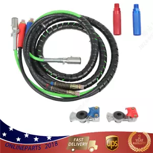 Semi Truck Trailer 15ft 3 in 1 ABS & Air Line Hose Wrap 7 Way Electrical Cable - Bild 1 von 11