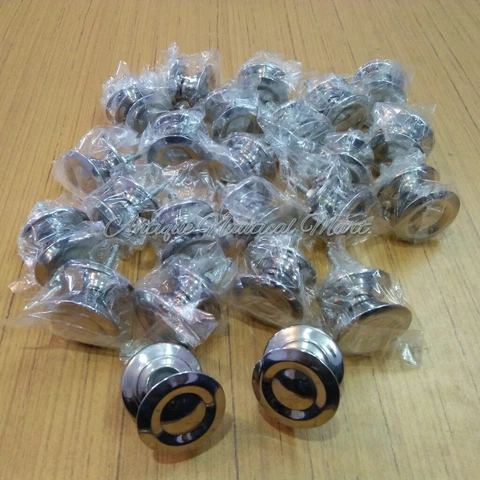 Lot of 24 Pcs Vintage Metal Door Drawer Knob Handle Pull Cover
