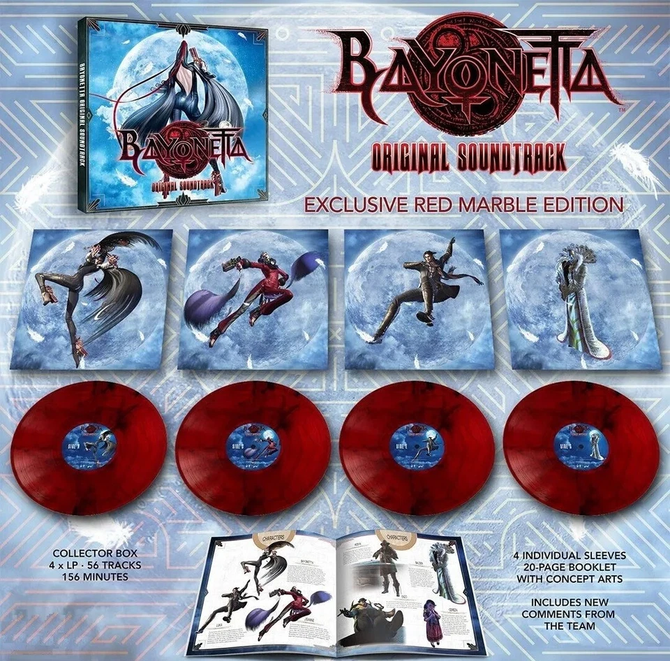 Bayonetta Game Soundtrack Red Marble Vinyl Record 4 LP Box Set VGM Sold Out NEW Foto 1 de 1