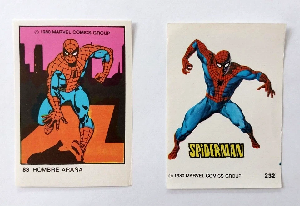 Juego de cartas Ultra Figus Spiderman 1980 raro variante argentina no Terrabusi Foto 1 de 4