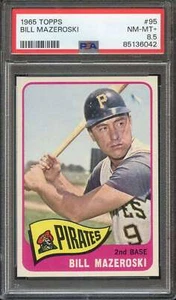 1965 TOPPS #95 BILL MAZEROSKI PSA 8.5 PIRATES DP HOF *INVAJ994 - Picture 1 of 2