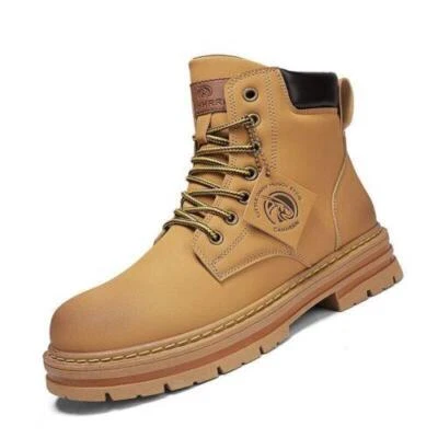 Zapatos deportivos para hombre con cordones cómodos para nieve desierto botas al tobillo al aire libre zapatillas Foto 1 de 4