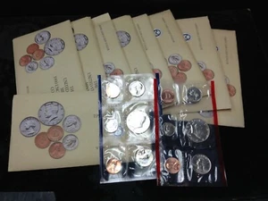 9 Set Lot of 1990 P-D Mint Uncirculated Sets ORIGINAL - Picture 1 of 1
