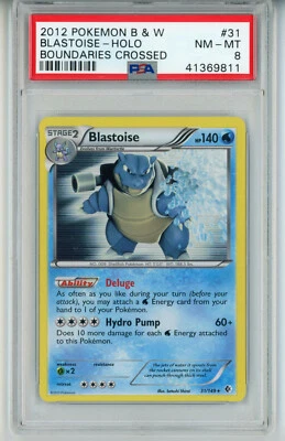 2012 POKEMON BOUNDARIES CROSSED BLASTOISE #31 HOLO FOIL PSA 8 NM #41369811 - Image 1 of 2