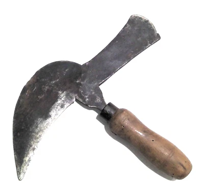 ANCIENNE SERPE DE VIGNERON FER FORGE OENOLOGIE 317 gr ART POPULAIRE - Photo 1/4