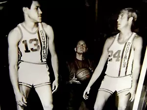 Connie Dierking, Wesley & Coach Ed Jucker Cincinnati Royals 8x10 (B&W) Photo - Picture 1 of 3
