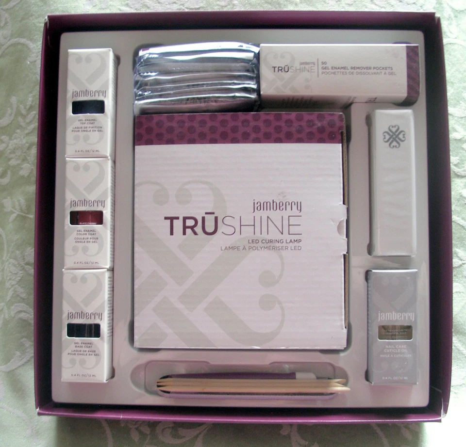 Jamberry TruShine Sistema de Esmalte en Gel Lámpara de Curado LED y Juego de Aplicación Completo NUEVO Foto 1 de 1