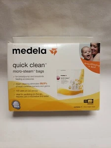 Medela Quick Clean Micro-Steam Bags 5pk 100 Uses - Picture 1 of 3