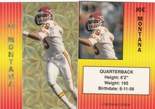 (76) 1993/94 Joe Montana Big Bang Cards Gold Foil Lot - 49ers Chiefs