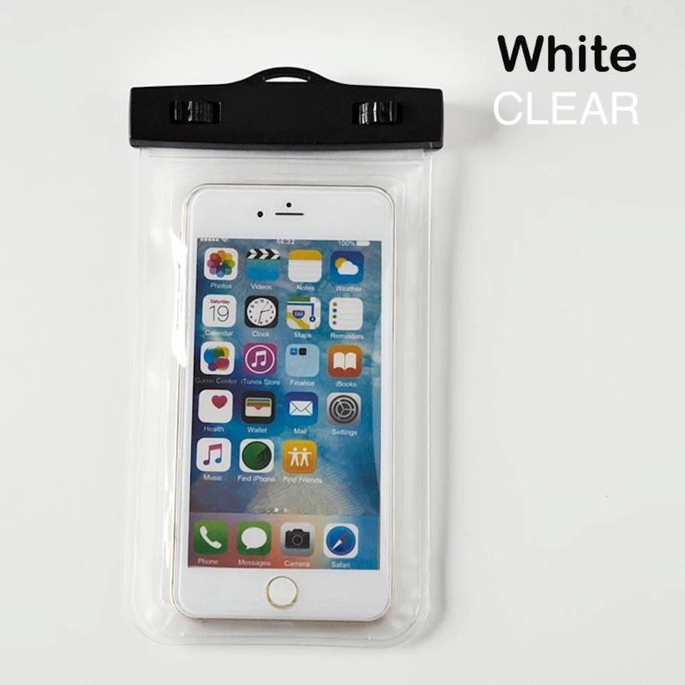 6" FUNDA IMPERMEABLE BOLSA BOLSA Universal Teléfonos Móviles Licencia de Conducir Pasaporte Identificación Foto 1 de 4