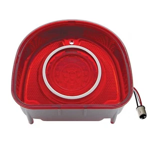 68 Chevy Bel Air & Biscayne Red LED Tail Brake Turn Signal Light Lens Trim Each - Picture 1 of 2