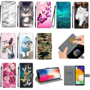 For Samsung Galaxy S24 S24Plus S24Ultra Magnetic Leather Flip Stand Wallet Cover - Picture 1 of 32