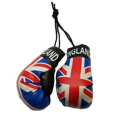 UNITED KINGDOM  MINIATURE BOXING GLOVES (PAIR)  HANG ON CAR MIRROR/BAGS Cover