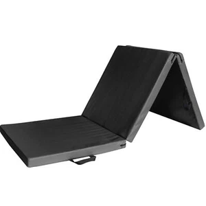 Sporttrend 24® 3 in 1 Turnmatte faltbar schwarz, Gymnastikmatte Fitnessmatte - Bild 1 von 8