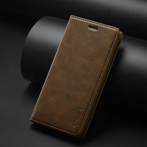 Leather Phone Case Shockproof Cover With RFID For iPhone 16 Pro Max 15Plus 14 13 - Picture 1 of 16
