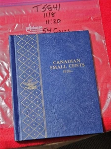 Whitman Book of CIRCULATED CANADA SMALL CENTS STARTING 1920-  54 COINS #T5841 - Picture 1 of 4