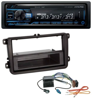 Alpine USB Bluetooth DAB MP3 Autoradio für Skoda Fabia Octavia Rapid Roomster - Bild 1 von 4