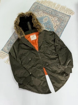 Rare Alexander Mcqueen Military Fur Parka Jacket - Image 1 of 4