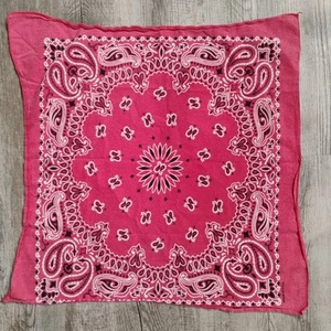 Vintage Hav-A-Hank Bandana rot & weiß Paisley RN15187 100% Baumwolle Made in USA  - Bild 1 von 13