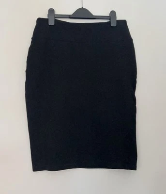 F&F Black Jersey Skirt Size 12 - Image 1 of 4