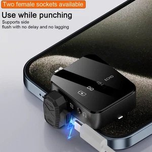 Multi Function USB C Adapter for Lavalier Microphone Charging and Data - Afbeelding 1 van 13