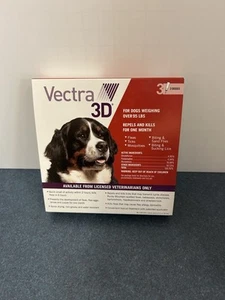Vectra 3D Flea Drops for Over 95# Dogs - 3 Doses - Picture 1 of 1