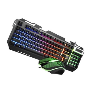 Metall -Hintergrundbeleuchtung Tastatur Kabelgebundene Gaming-Tastatur - Afbeelding 1 van 12