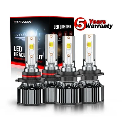 Para Mazda Protege5 2002-2003 4x 9005 H7 Kit de bombillas LED de luz alta baja Foto 1 de 4