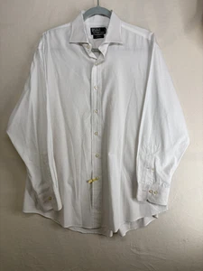 Polo Ralph Lauren Shirt Mens Large Regent Custom Fit Dress Button Up Classic - Picture 1 of 9