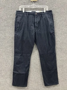 Men's Paul Smith Jeans Navy Blue Chino Pants Sz 32 100% Cotton 32R - Picture 1 of 13