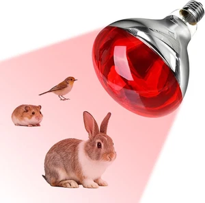 Lampada Infrarossi Riscaldante, 250W Lampadina Riscaldante E27, Reptile Lampada  - Foto 1 di 8