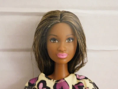 ​Barbie Doll Wearing Yellow Purple Heart-Print Dress Platform Sneakers for OOAK - Image 1 of 4