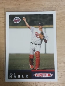 2002 Topps Total #1 Joe Mauer RC Minnesota Twins MLB Baseball Rookie Card - Picture 1 of 2