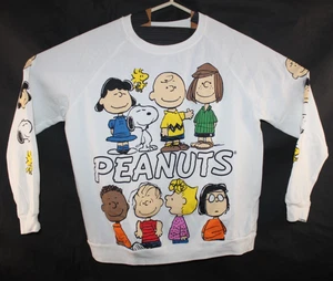 Sudadera Peanuts Kids XL 15-17 Blanca Manga Larga Charlie Brown Snoopy - Imagen 1 de 8