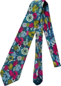 Givenchy Seidenkrawatte Herren Krawatten Schlips Vintage Seide 90s Blumen - Picture 1 of 5